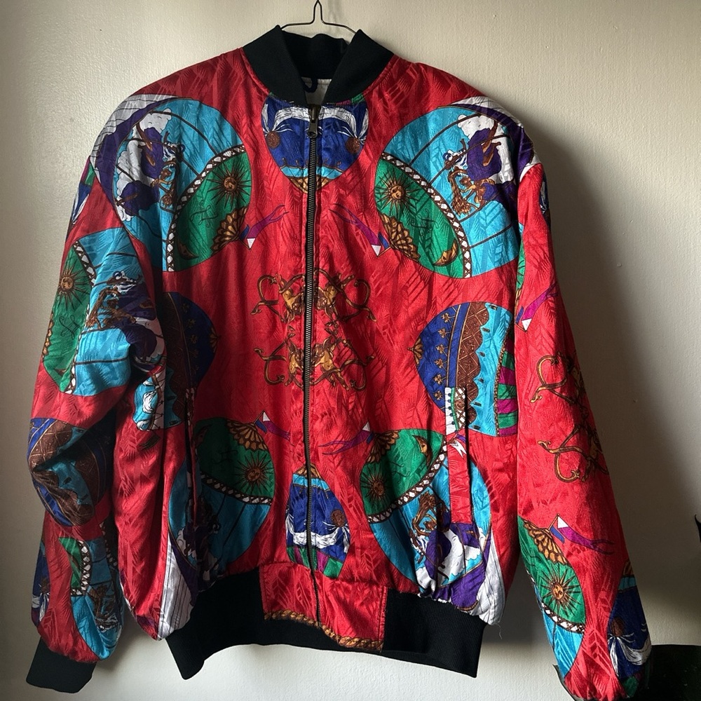 Vintage reversible bomber jacket
